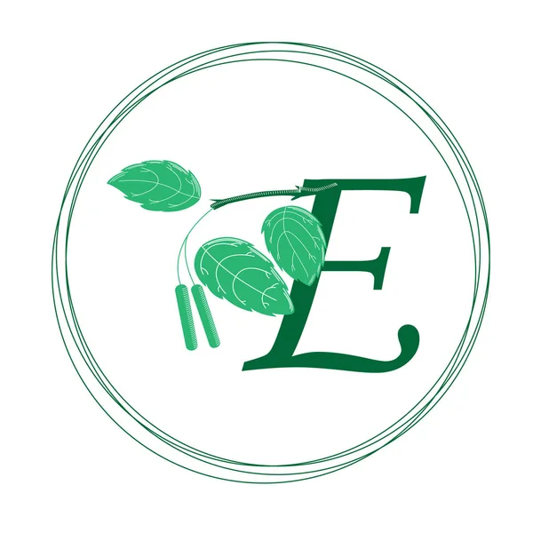 Ökologisches Logo. Entwurf eines natürlichen umweltfreundlichen Produkts der Firma — Stockvektor