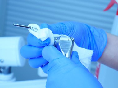 Sterilizasyon, dişçi kliniğinde diş hekimliği, ameliyat merkezi..