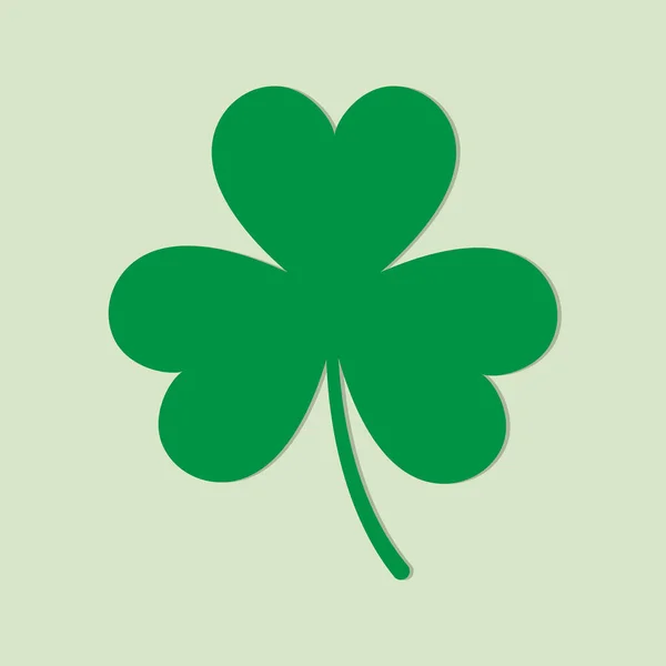 葉のアイルランドのシャムロックベクトルイラスト — ストックベクタ