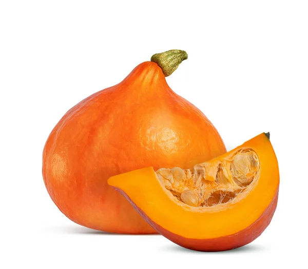 Calabaza Pequeña Decorativa Sobre Fondo Blanco — Foto de Stock