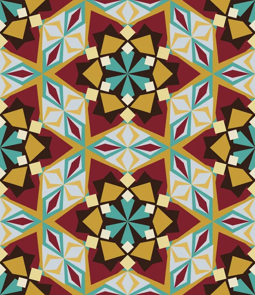 Kaleidoscop Model Geometric Colorat Fără Sudură Fundal Vectorial Abstract — Fotografie de stoc gratuită