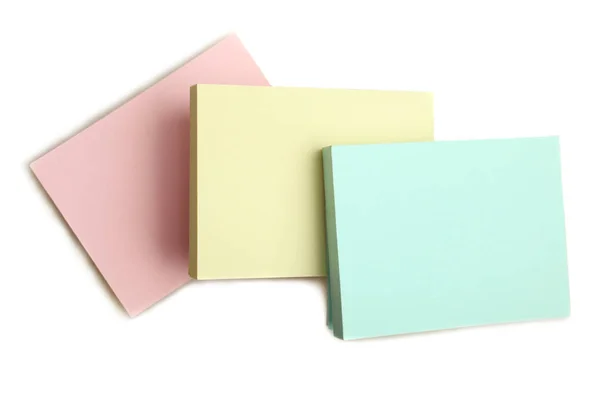 Adesivos Cores Pastel Isolado Branco — Fotografia de Stock