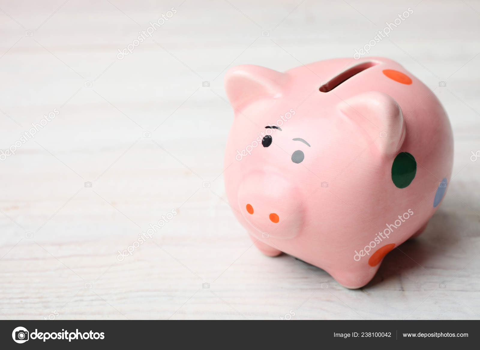 standing piggy bank