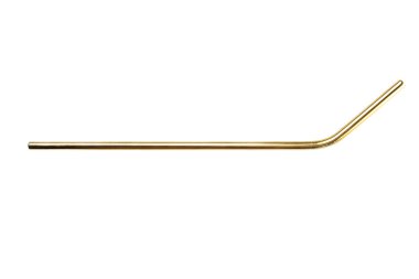 One steel golden reusable straw  clipart