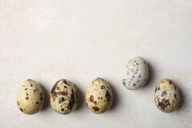 Birçok doğal bıldırcın yumurtası 
