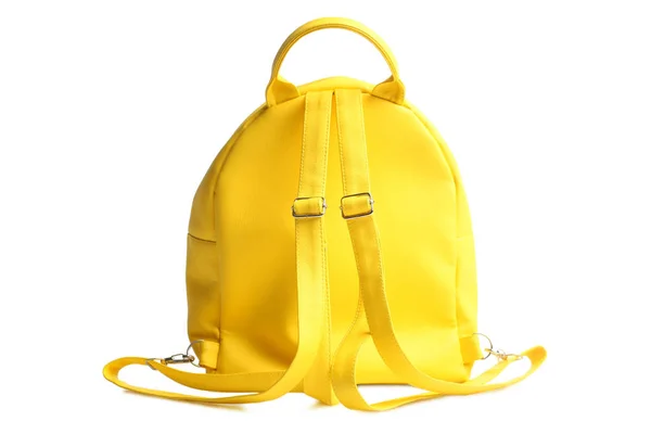 Sac à dos jaune à la mode — Photo