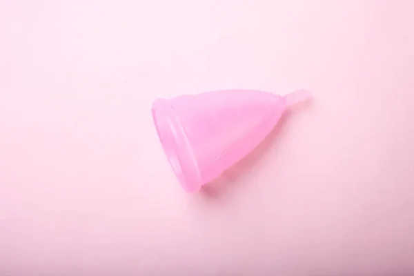 Újrafelhasználható szilikon menstruációs csésze — Stock Fotó