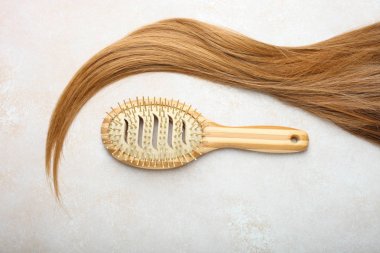 Kadın saç ve bambu saç fırçası bukle