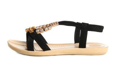 Şık siyah yaz sandaletleri