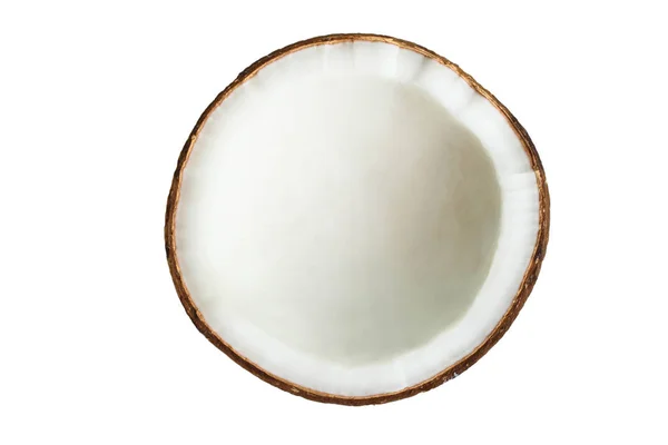 Jeden rozbitý tropický kokosový — Stock fotografie