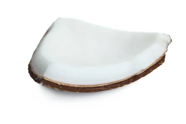Řez ze zlomeného exotického kokosového ořechu — Stock fotografie