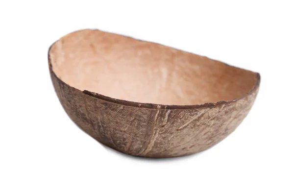 Polovina tropického kokosového skořápky — Stock fotografie