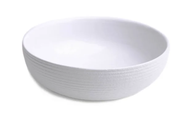 One clean empty deep plate — Stock Photo, Image