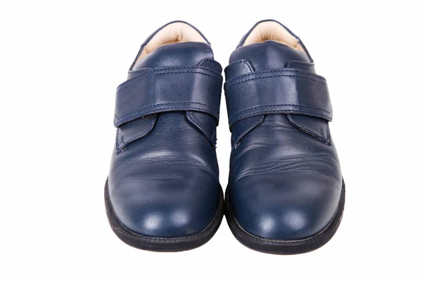 Blauwe klassieke schoenen — Stockfoto