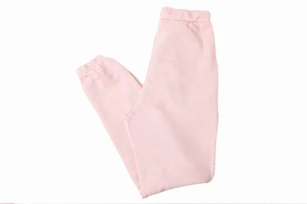 Pink Women Sweatpants Isolated White Background — Stock Photo, Image