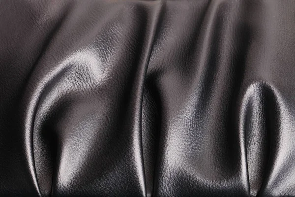 Texture Una Borsa Pelle Nera Donna — Foto Stock