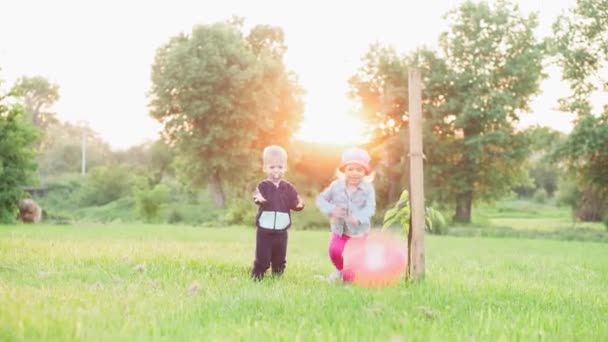 Barndom Spel Och Underhållning Sport Fysisk Kultur Parker Och Utomhus — Stockvideo