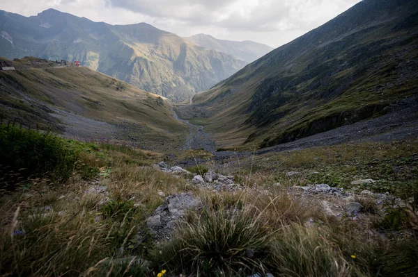 Montanha Vista Montanha Dos Cárpatos Fagaras Roménia Europa — Fotografia de Stock