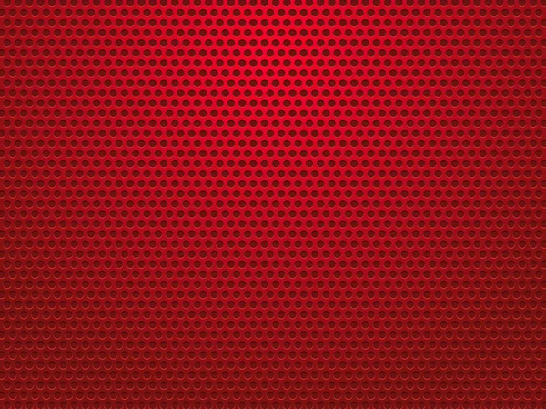 Abstrait Fond Métallique Perforé Rouge — Image vectorielle