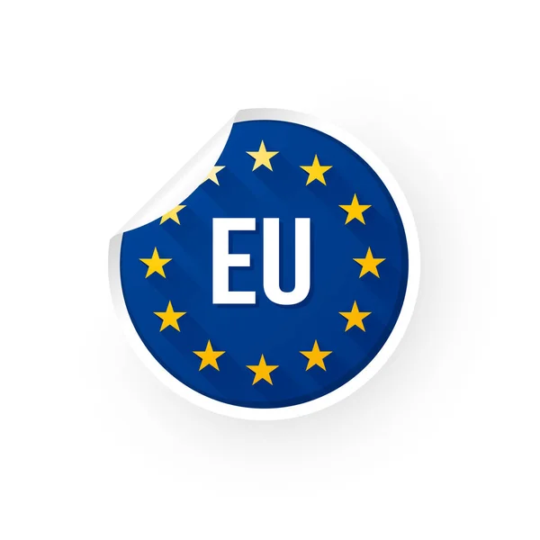 欧盟图标贴纸 — 图库矢量图片