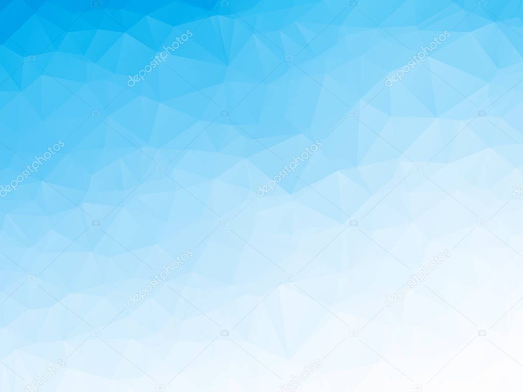 abstract blue ice water geometric vector background