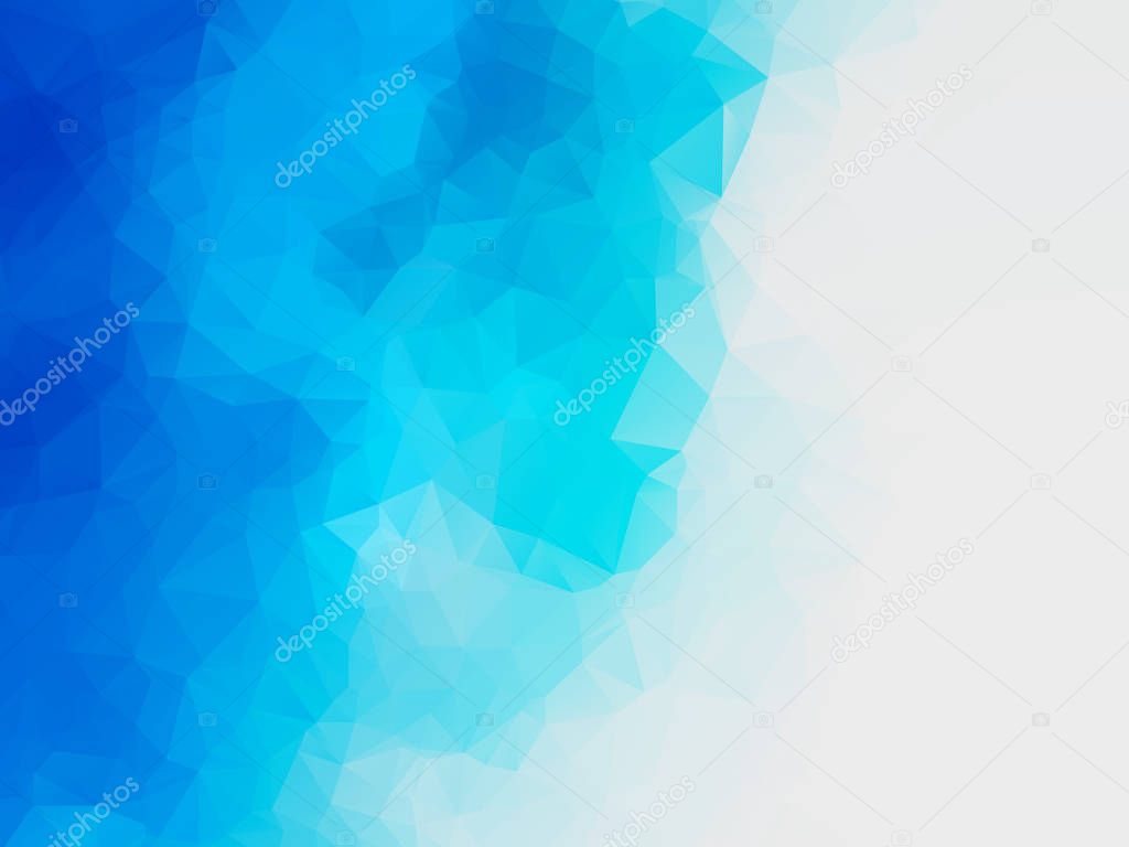 abstract blue water polygonal vector background