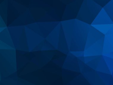 koyu mavi mozaik üçgen desen