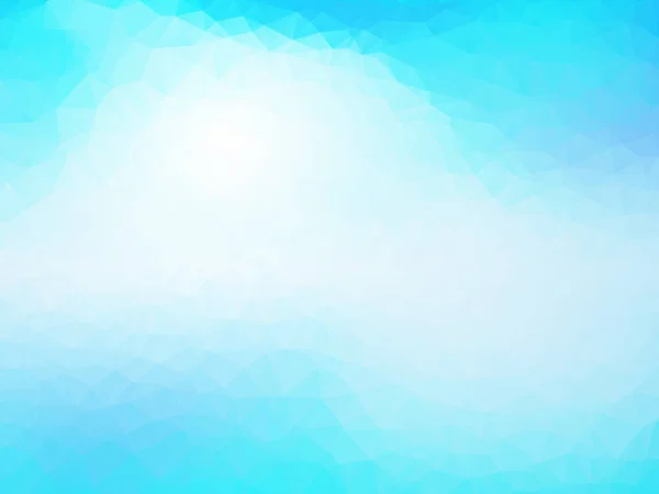 光の青いモザイク三角形の背景 — ストックベクタ