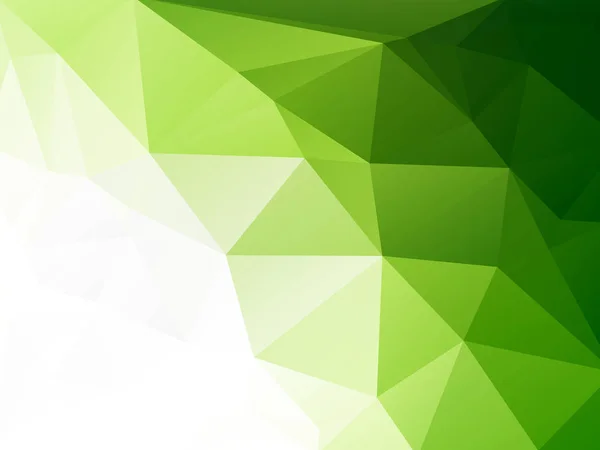 Eco Géométrique Fond Mosaïque Verte — Image vectorielle