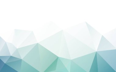 mavi yeşil üçgen poligon geometrik tasarım