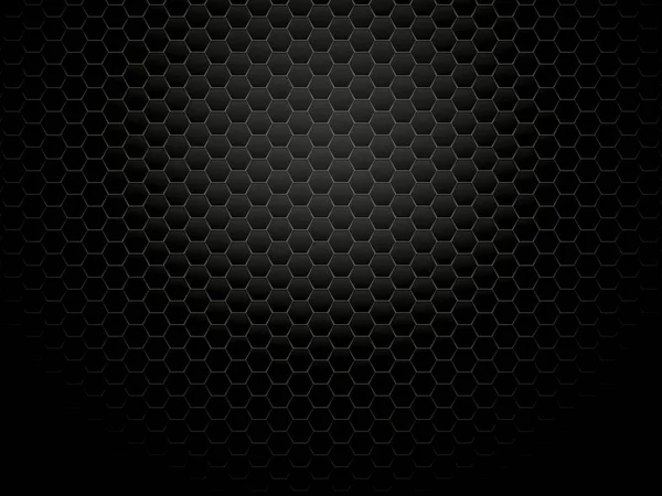 Dark Metal Hexagon Background — Stock Vector