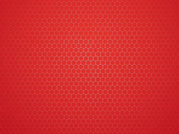 抽象的な赤の幾何学的な六角形の背景 — ストックベクタ