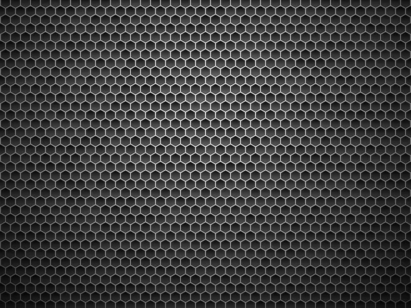 Fond Hexagonal Abstrait Texture Métallique — Image vectorielle