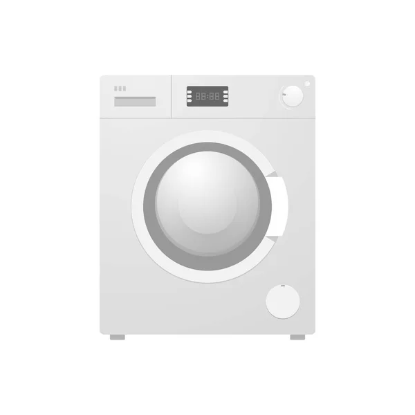 Wasmachine grijze symbool — Stockvector