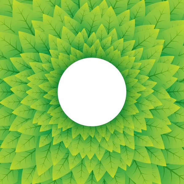 Nature vert fond circulaire — Image vectorielle