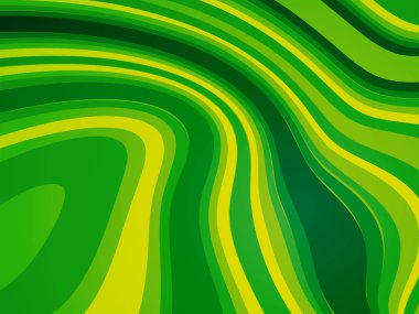 soyut dalga yeşil biyo arka plan