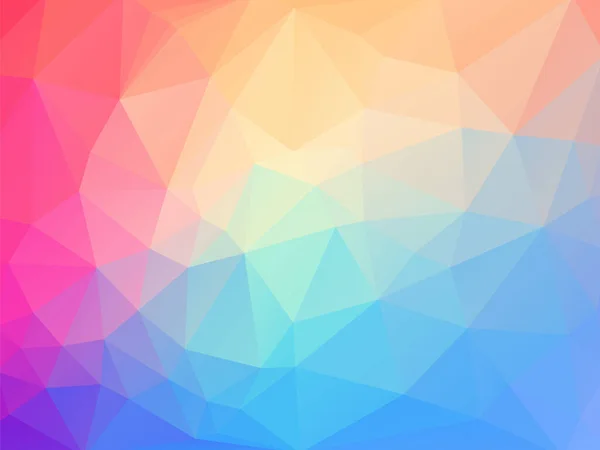 抽象的な幾何学的三角形の背景に豊かな色彩 — ストックベクタ