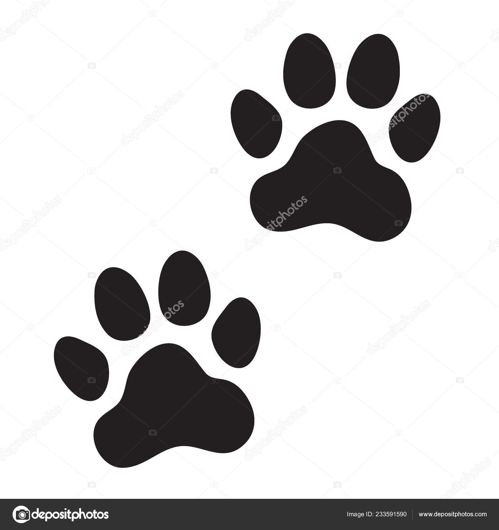 Animal Dog Cat Paw Prints Icon Vector Illustration Stock Vector Image by  ©rootstocks #233591590