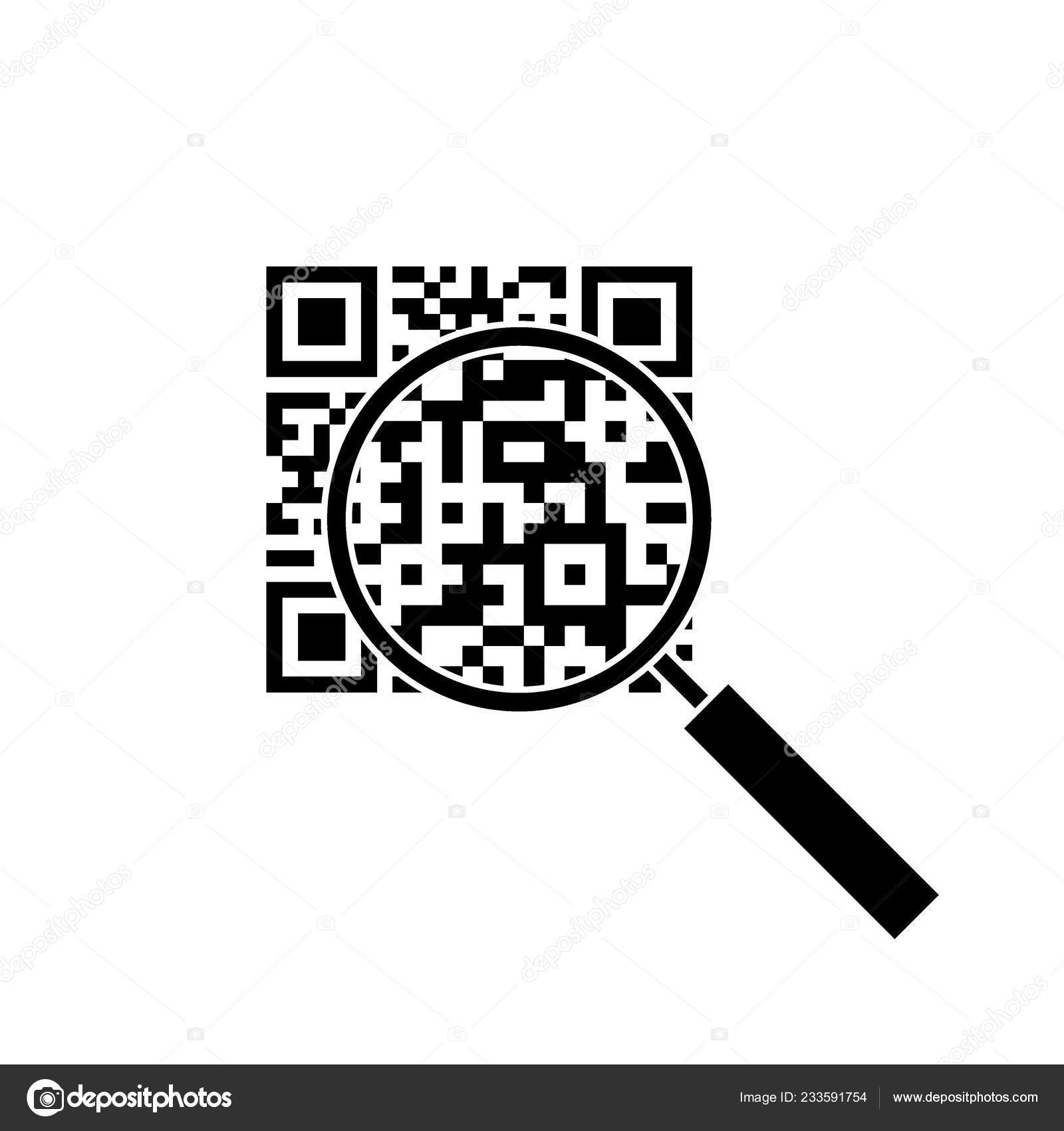 돋보기를 코드입니다 아이콘입니다 데이터입니다 기호입니다 흑인과 백인입니다 일러스트 스톡 벡터 - ©rootstocks 233591754, image size:1600x1700