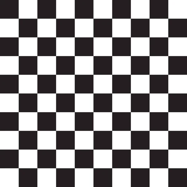 黒と白の市松 シームレスな抽象的な幾何学模様 ベクトル図 — ストックベクタ