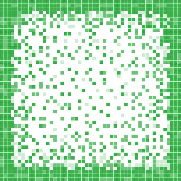 Зеленый Абстрактный Пиксель Фона Пиксельное Искусство Векторная Иллюстрация — стоковый вектор