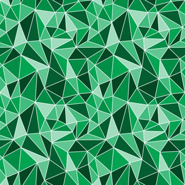 Soyut geometrik seamless modeli. Yeşil üçgenler. Vektör çizim.
