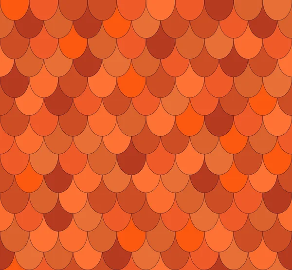 Modèle Géométrique Abstrait Sans Couture Avec Ovales Fond Brun Orange — Image vectorielle