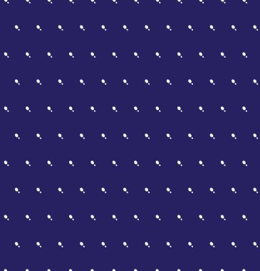 Mavi arka plan üzerinde beyaz lekeler. Polka dot. Sorunsuz soyut desen benekli. Vektör çizim.