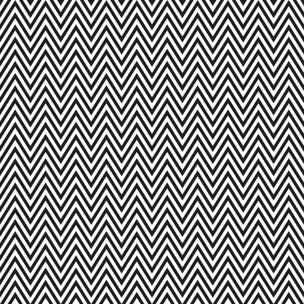 ジグザグ シームレスな抽象幾何学的な黒と白のパターン 細いジグザグ線 ベクトル図 — ストックベクタ