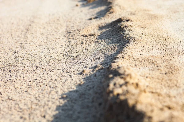 Surface Sable Après Pluie Avec Relief Formé Par Les Courants — Photo