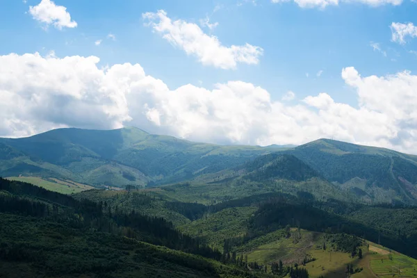 Καλοκαίρι Τοπίο Στην Ουκρανική Καρπάθια Όρη — Φωτογραφία Αρχείου
