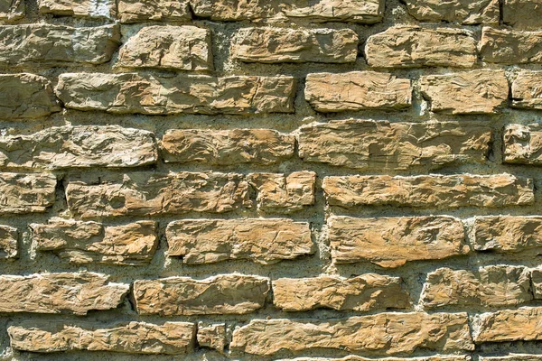 Stenen Metselwerk Met Rijke Diverse Textuur — Stockfoto