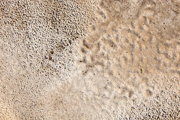 Sand Surface Rain Visible Traces Raindrops — Stock Photo, Image