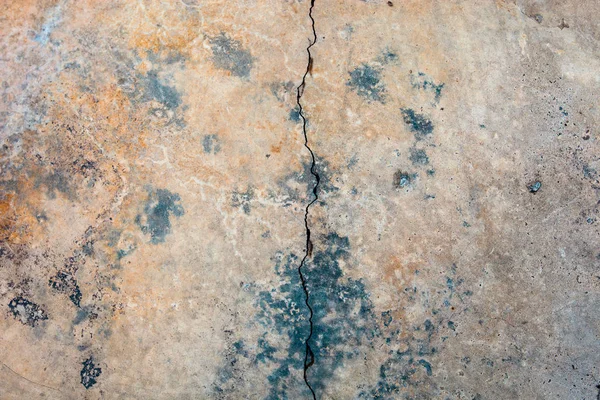 Surface Béton Fissuré Avec Une Texture Riche Variée — Photo